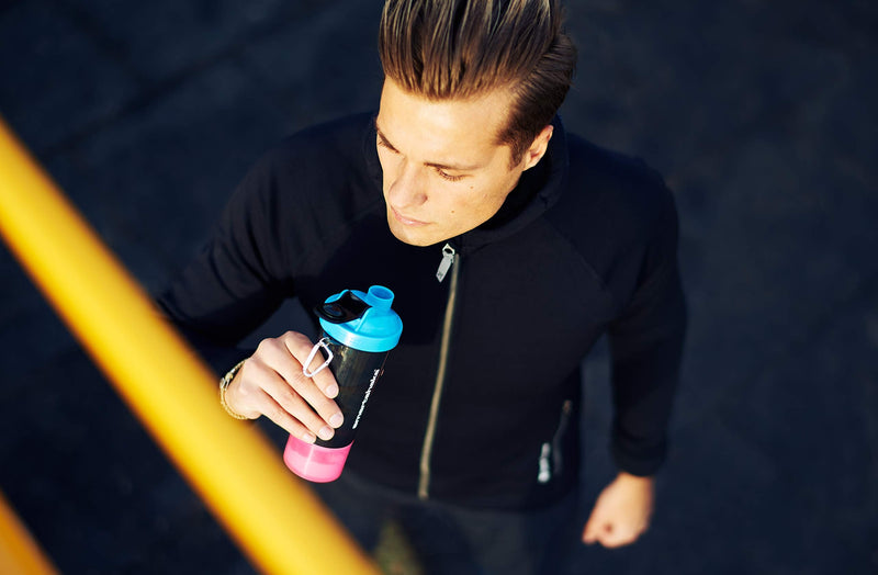 [Australia] - Slim Shaker Bottle, 500 ml Capacity, Neon Pink 