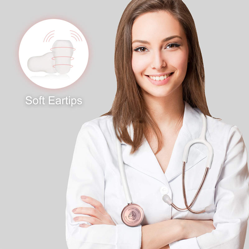[Australia] - FriCARE Rose Gold Stethoscope Nurse/Doctor/Medical Student Gifts (White) Rose Gold & White 