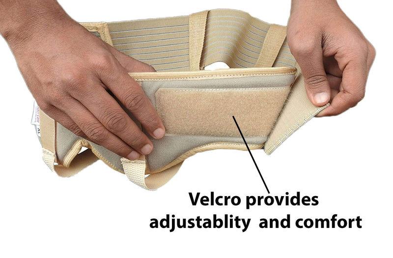 [Australia] - Wonder Care® Hernia Support - Groin Hernia Support for Men, 2 Removable Compression Pads & Adjustable Groin Straps, Double inguinal Hernia Support for Men -L L(36"-40") 