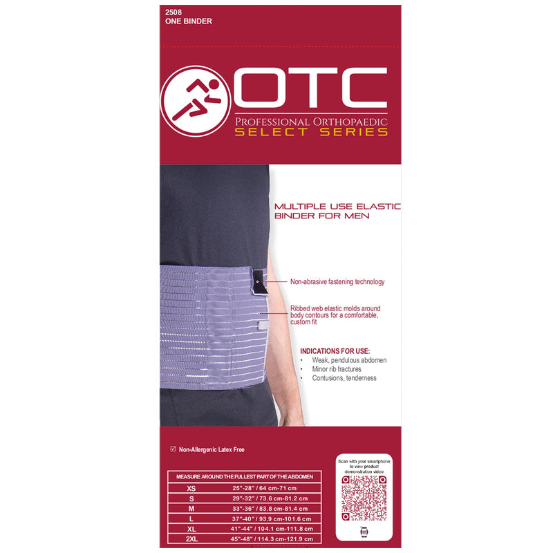 [Australia] - OTC Abdominal Binder for Men, Ribbed Elastic Compression, Select Series, Medium 
