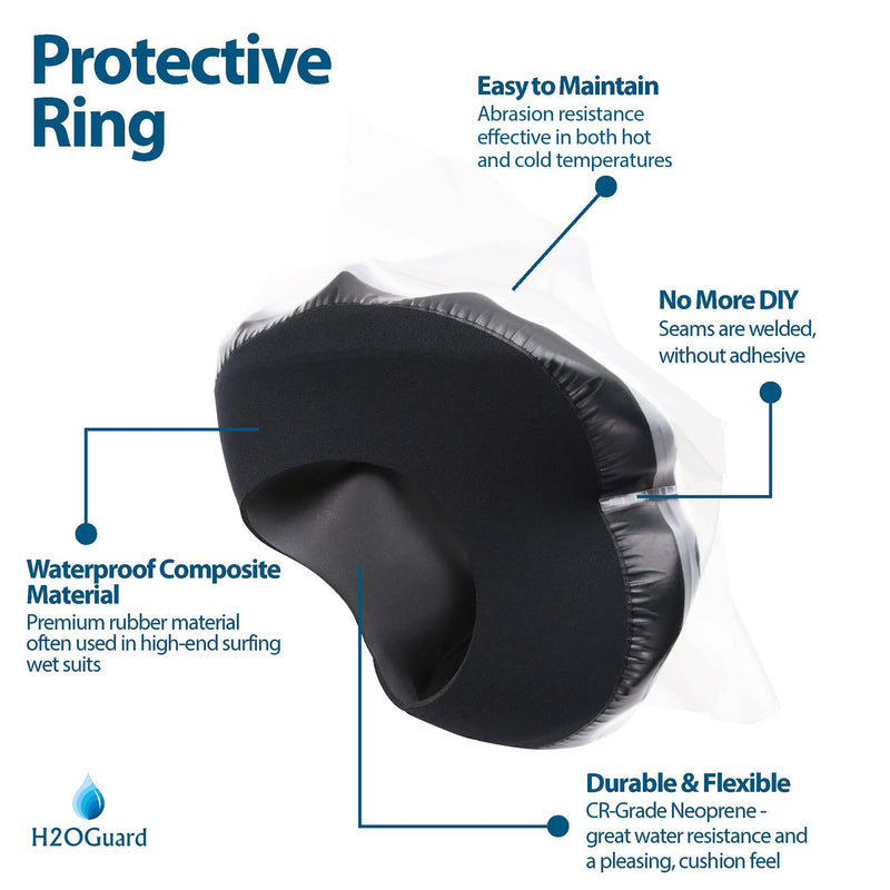[Australia] - Waterproof Leg Protector for Cast and Bandage with a Hygiene Mitt - Adult Half-Leg Design for Shower or Bath by H2OGuard 