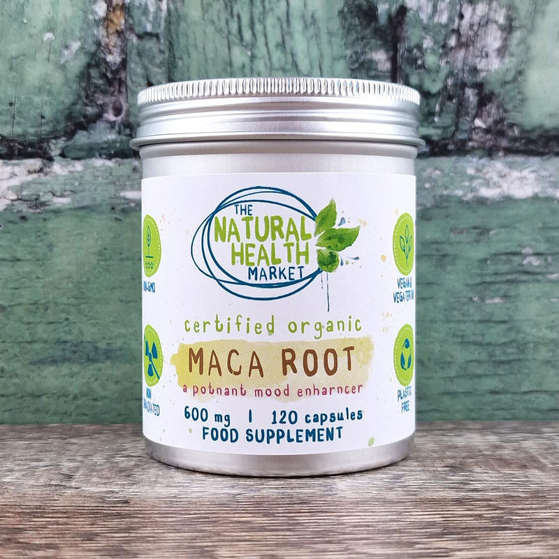 [Australia] - Organic Maca Root Capsules 600mg 120 Capsules by The Natural Health Market • Soil Association Organic Certified 