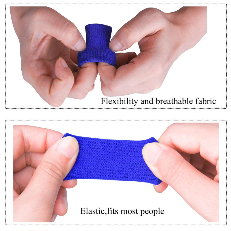 [Australia] - Ancefine Finger SleevesThumb Braces Support Elastic Compression Protector Braces for Relieving Pain Calluses Arthritis Knuckle,20-Pieces Black 