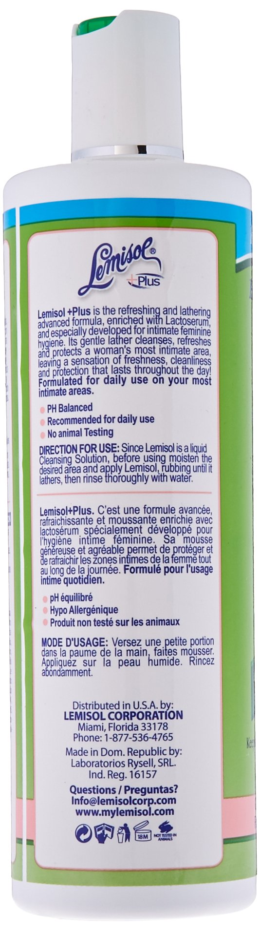 [Australia] - Lemisol Feminine Wash, Daily Cleanser, Hypoallergenic, 16 FL Oz, Bottle 
