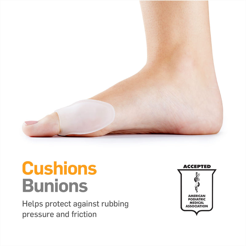 [Australia] - NatraCure Gel Big Toe Bunion Guard - 1316-M NCBC 6PK - (6 Pack) - (For Pain Relief from Friction, Pressure, and Hallux Bunions) 6 Count (Pack of 1) 