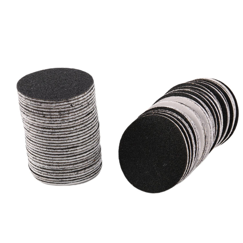[Australia] - Falygda 60pcs Replacement Sandpaper Discs Pad (Regular Coarse 100 Grit) for Electric Foot File Callus Remover Pedicure Tool, Black 
