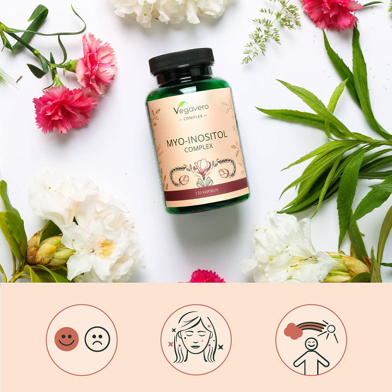 [Australia] - Myo-Inositol D-Chiro-Inositol Complex Vegavero� | with Resveratrol, Coenzyme Q10, Zinc, Vitamin B6 & Folic Acid (Quatrefolic�) | PCOS Supplement | NO Additives | 120 Capsules | Vegan 