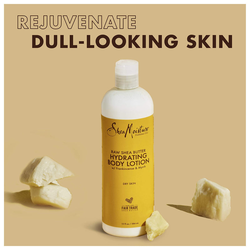 [Australia] - Sheamoisture Hydrating Body Lotion for Dry Skin Raw Shea Butter Paraben Free Lotion 13 oz 