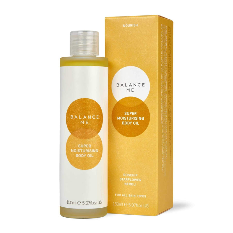 [Australia] - Balance Me Super Moisturising Body Oil ‚Äì With Rosehip Oil & Neroli ‚Äì Improve Appearance of Stretch Marks ‚Äì Calming & Hydrating ‚Äì For Sensitive Skin ‚Äì Vegan & Cruelty Free ‚Äì Made in UK ‚Äì 150ml 