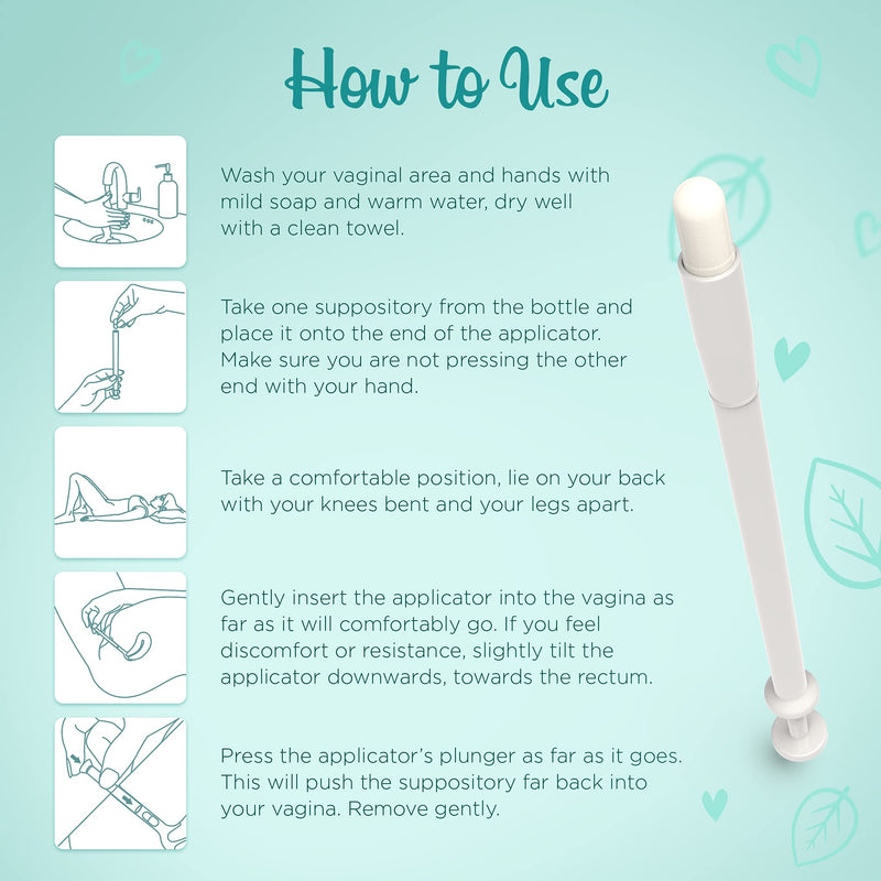 [Australia] - VeeFresh - VeeCleanse Boric Acid Vaginal Suppositories + Suppository Applicator - Vaginal pH Balance Suppositories - Vaginal Odor Control - Feel Fresh, Feminine and Confident Veecleanse + 1 aplicator 