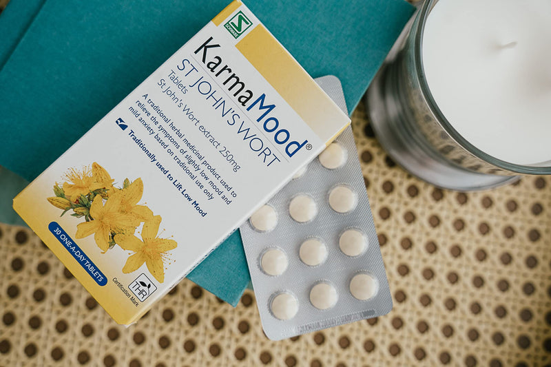 [Australia] - Schwabe Pharma - KarmaMood - St John's Wort Extract 250mg - Traditionally Used for Low Mood and Mild Anxiety - Traditional Herbal Medicinal Product - 30 Tablets 