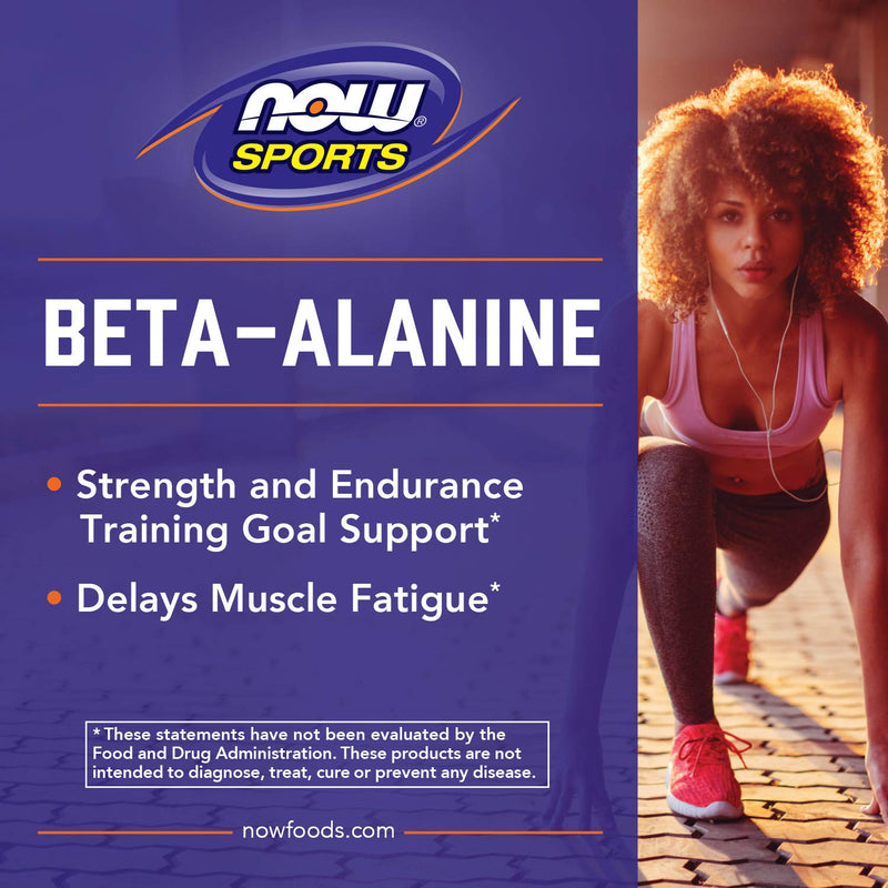 [Australia] - NOW Sports Nutrition, Beta-Alanine 750 mg, Delays Muscle Fatigue*, Endurance*, 120 Veg Capsules 