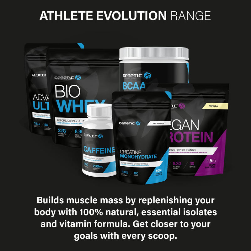 [Australia] - Genetic Supplements - Advantage Ultra Caffeine Free Preworkout Drink - Gym Energy Supplements - Berry - 400g 