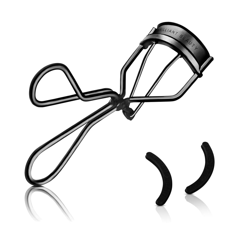 [Australia] - ﻿Brilliant Beauty Eyelash Curler for Women - Award Winning Lash Curler for Voluminously Curled, Long & Luscious Eyelashes in Seconds (Jet Black) Jet Black 