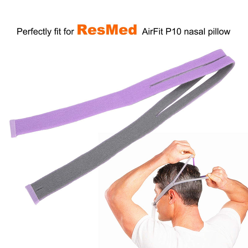 [Australia] - Elastic Replacement Headgear Strap Accessory Fit for Resmed Airfit P10 Nasal Pillow,Reduces Face and Neck Irritation Breathable Universal Headgear Head 