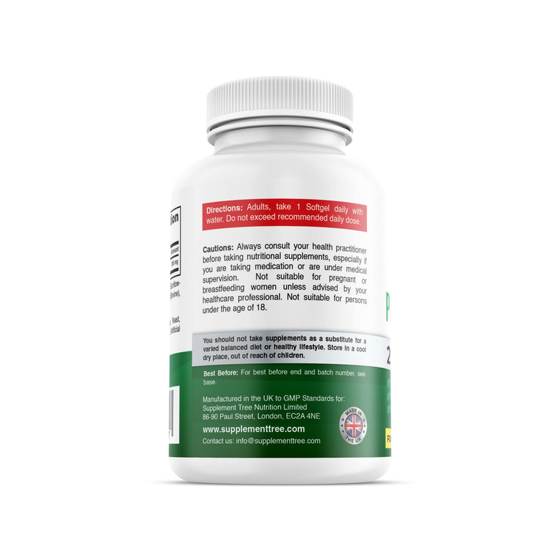 [Australia] - Peppermint Oil Capsule Softgels - 200mg High Strength 180 Softgels (6 Months Supply) - Natural Oil of Peppermint Digestive Supplement - UK Manufactured, Non-GMO 