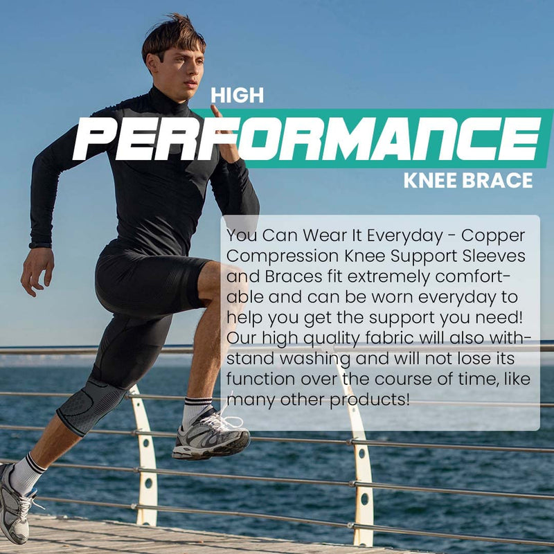 [Australia] - MODVEL 2 Pack Knee Brace | Knee Compression Sleeve for Men & Women | Knee Support for Running | Medical Grade Knee Pads for Meniscus Tear, ACL, Arthritis, Joint Pain Relief. Small A Black 