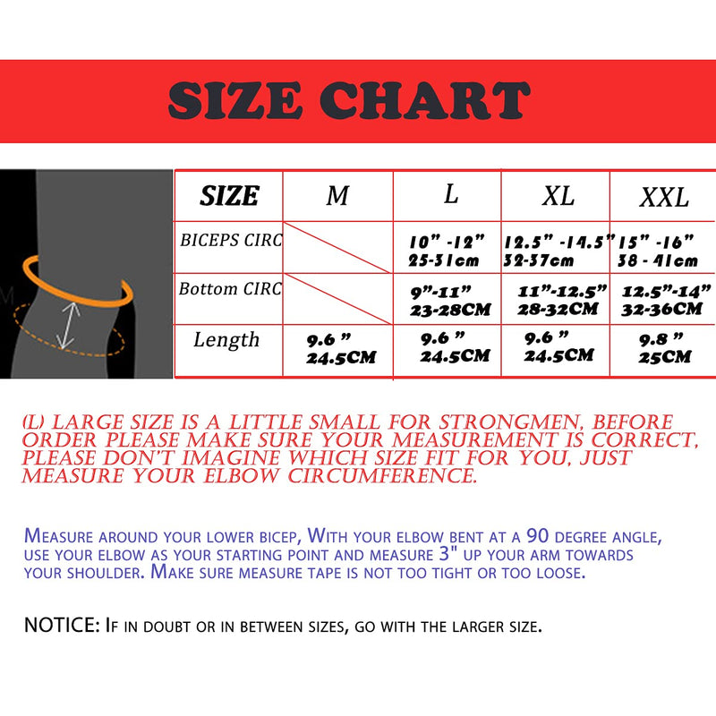 [Australia] - A Pair Weightlifting Elbow Sleeves, Strong Powerlifting Elbow Brace, Adjustable Elbow Support Compression for Men, Strongman (XL) X-Large (1 Pair) 