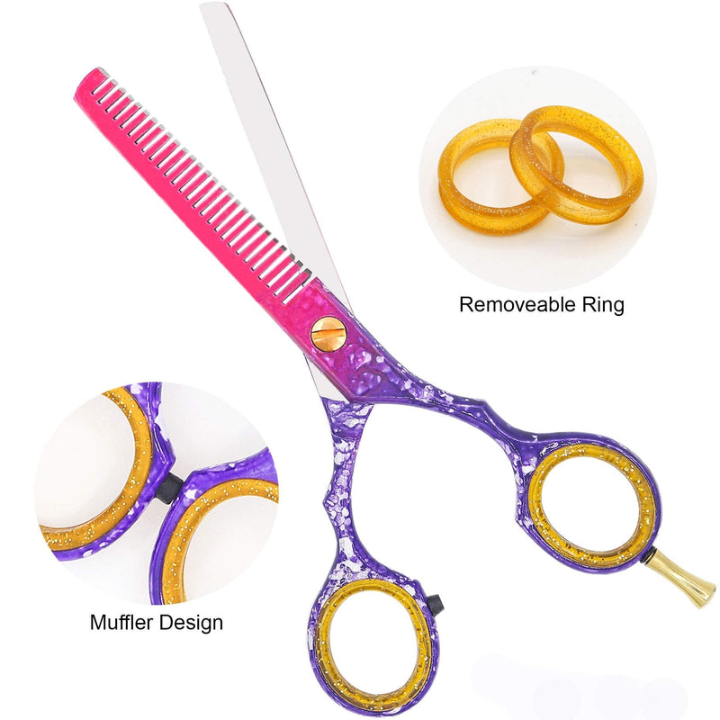 [Australia] - PROWL Hairdressing Scissors Set 5.5" Professional Hair Scissors & Thinning Scissors Kit, Hairdressing Scissors for Men Women Kids Pets Home Salon Barber 