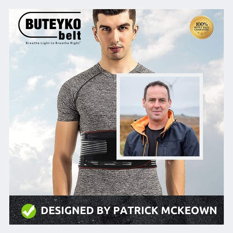 [Australia] - Buteyko Belt | Support Your Practice of The Buteyko Breathing Method for Asthma Relief, Reduction of Sleep Apnea, Snoring, Panic Attacks and Anxiety (M) M (Pack of 1) 