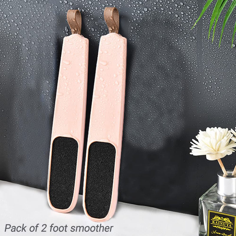 [Australia] - 2 Pieces Foot Files for Hard Skin, Hard Skin Remover Foot Pedicure Sets for Feet Callus Remover Foot Scraper Hard Skin Remover Dead Skin Remover Foot Exfoliator, Pink 