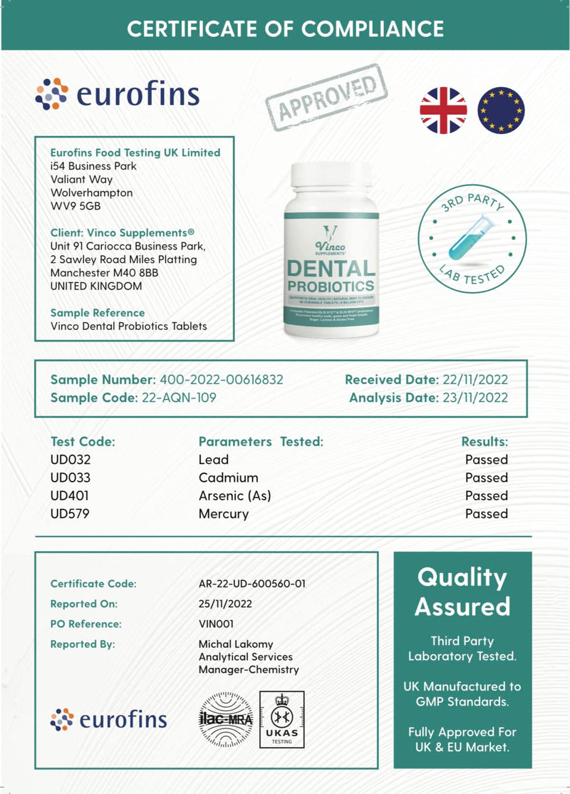 [Australia] - Dental Probiotics - Advanced Oral Probiotics for Mouth - Bad Breath Treatment Supplement with BLIS K12 & BLIS M18-6 Billion CFU - Mint Flavour Chewable Oral Care Tablets - 60 Count 