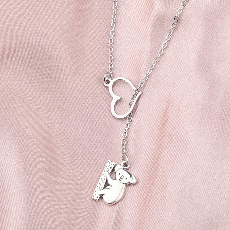 [Australia] - Gzrlyf Koala Bear Necklace Koala Lariat Necklace Koala Bear Gifts for Her Y necklace 