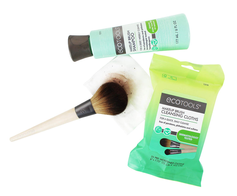 [Australia] - EcoTools Ultimate Shade Makeup Brushes, Blending for Powder and Cream Eye Shadows, Set of 2 