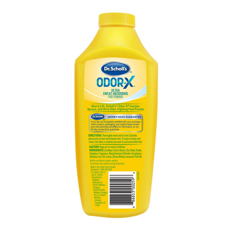 [Australia] - Dr. Scholl's Odor-x Sweat Absorbing Foot Powder, 7 Ounce (Pack of 1) 