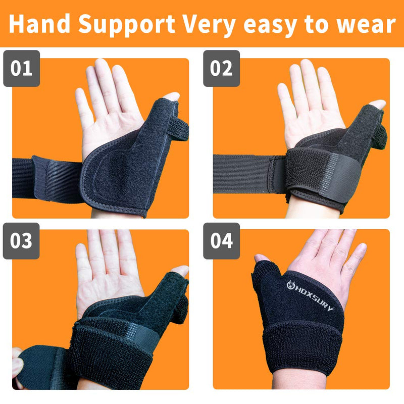 [Australia] - Wrist Brace for Carpal Tunnel, Adjustable Thumb Wrist Support Brace for Sports Protecting/Tendonitis Pain Relief, Splint Wrist Brace Day Night Support for Women Men, Suitable for Both Left/Right 1 PACK(left/right both) 