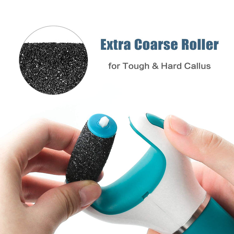 [Australia] - 9Pcs Pedi Replacement Rollers Heads Refills, Extra Coarse for Pedicure Hard Skin Remover 9 Extra Coarse 