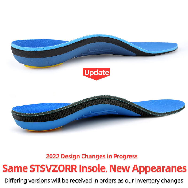 [Australia] - Arch Support Insertion Plantar Fasciitis Relieves Insoles Flat Feet Orthopedic Insoles Shock Absorption Comfortable Inserts MEN (7-7 1/2) | WOMEN (9-9 1/2) --260MM-10.25" Blue 