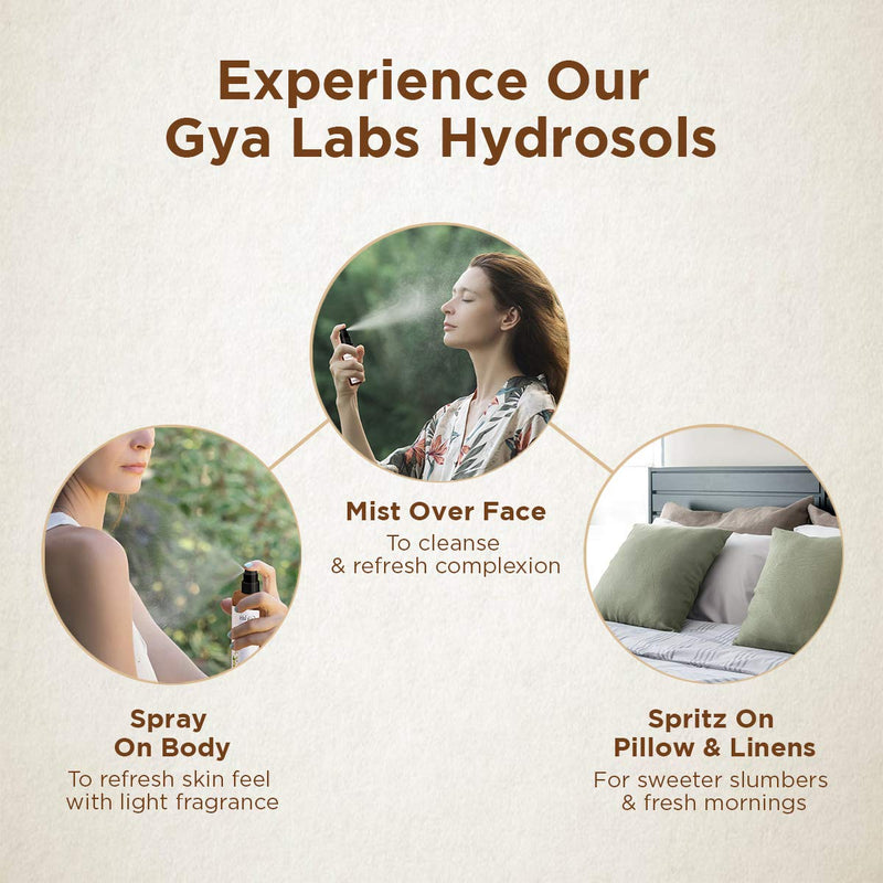 [Australia] - Gya Labs Rose Geranium Hydrosol For Skin Care & Relaxation - Face Mist Spray To Moisturize Dry Skin & Uplift Mood - 100% Pure Unrefined Essential Oil Spray & Body Mist - 100ml 