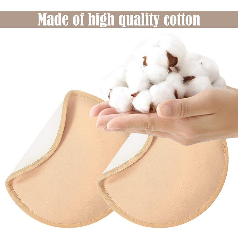 [Australia] - 2pcs Castor Oil Breast Pads, Soft Comfortable Castor Oil Pack for Breast Reusable Organic Flannel Compress Castor Oil Breast Wrap for Relaxing, Castor Oil Not Included (Khaki) 