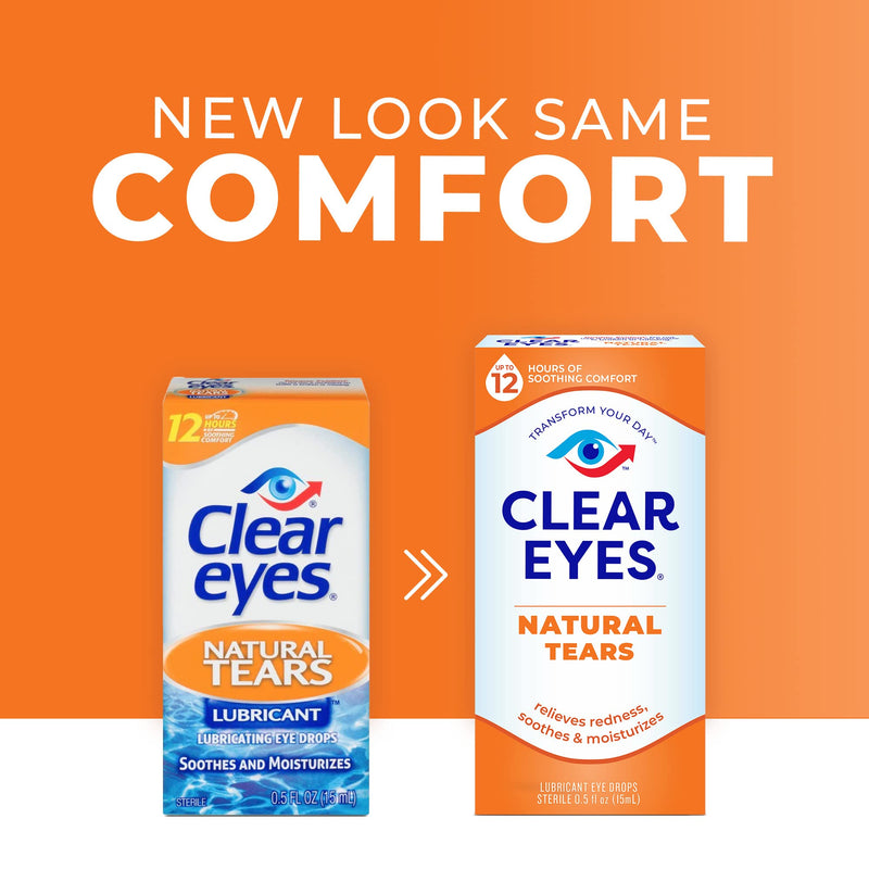 [Australia] - Clear Eyes Natural Tears Eye Drops, 0.5 Fl Oz 0.5 Fl Oz (Pack of 1) 