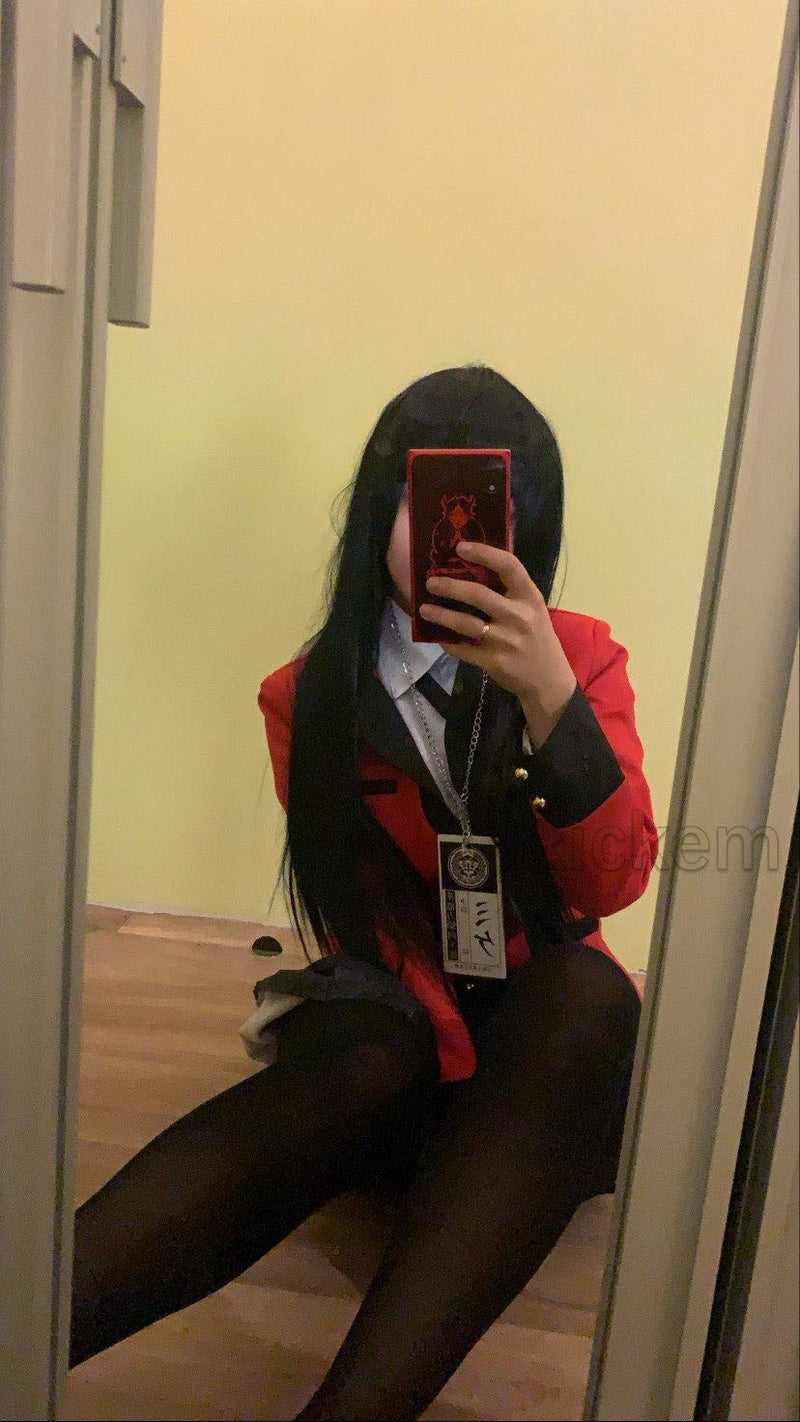 [Australia] - Rickem Anime Kakegurui Jabami Yumeko Costume Yomoduki Runa Momobami Kirari School Uniform Cosplay Full Set for Women X-Small Jabami Yumeko Full Set 