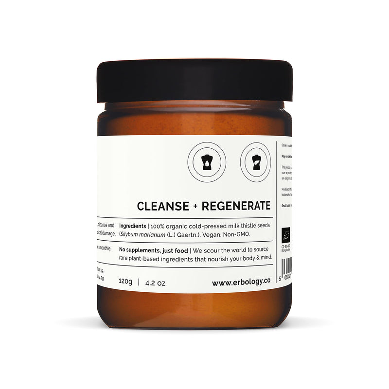 [Australia] - 100% Organic Milk Thistle Powder 120g - Cold-Pressed from 100% Milk Thistle Seeds - Rich in Silymarin - Cleanse and Detox - Straight from Farm - Raw Vegan - Non-GMO - Recyclable Glass Jar 