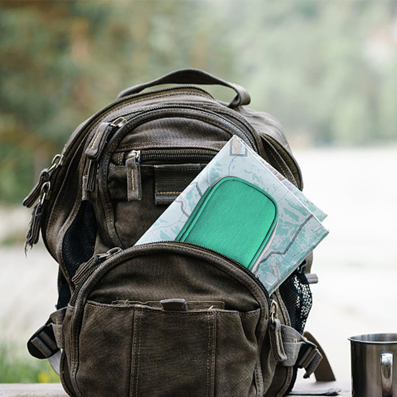[Australia] - 1 Portable Medicine Cooling Bag with 2 ice Packs, Reusable Cooler Bags,Medicine Storage Bag, Travel Medical Bag，Suitable for Medicine Storage (Green) 