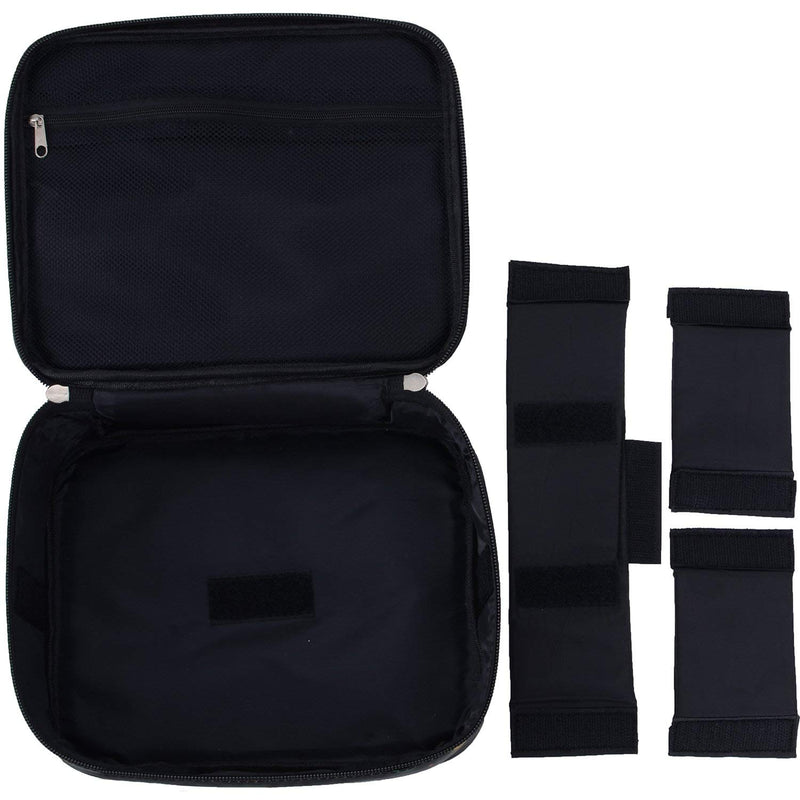 [Australia] - Trawila Travel Makeup Cosmetic Case,Portable Brushes Case Toiletry Bag Cosmetic Bag (Black 1) 