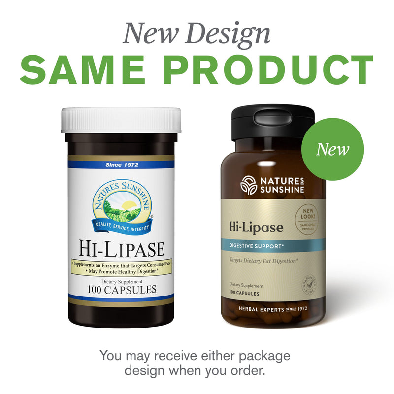 [Australia] - Nature's Sunshine Hi Lipase Dietary Supplement 100 Capsules 