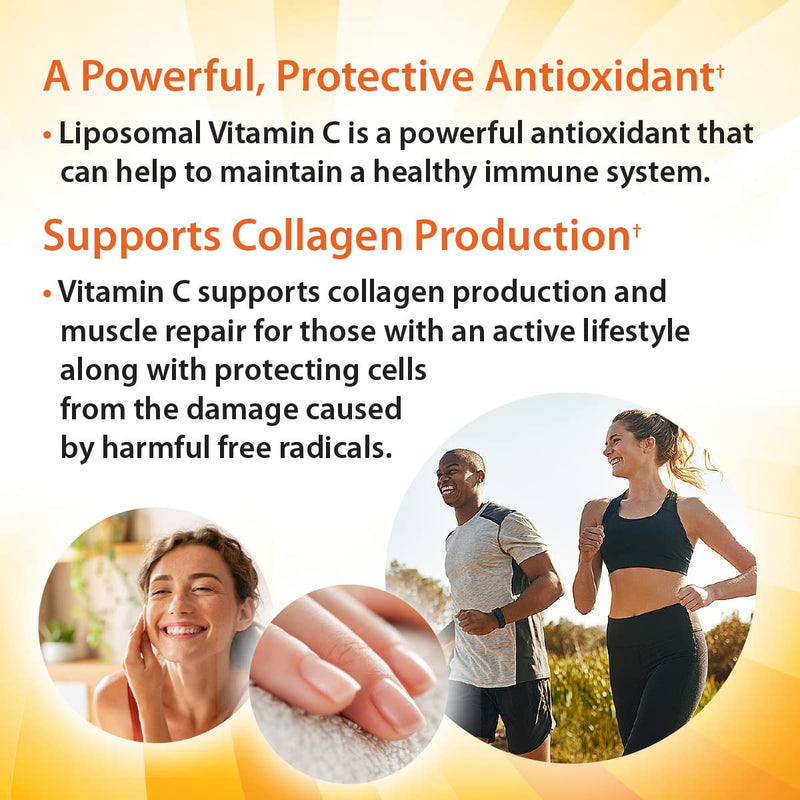 [Australia] - Aurora Nutrascience, Mega- Liposomal Vitamin C, 3,000 mg per Serving, Gluten Free, Non-GMO, Sugar Free, High Absorption, Fat Soluble Vitamin C, Immune System Support, 16 oz (480 mL) 16 Fl Oz (Pack of 1) 