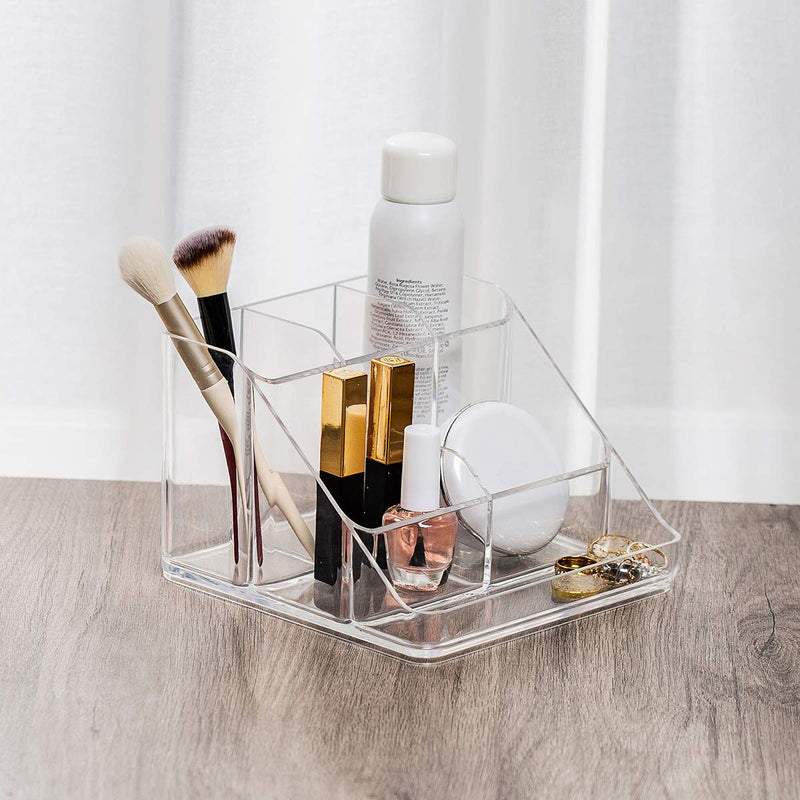 [Australia] - Ettori Makeup Organizer Tray, 6-Compartment Vanity Makeup Organizer for Jewelry, Hair Accessories, Bathroom Counter or Dresser 