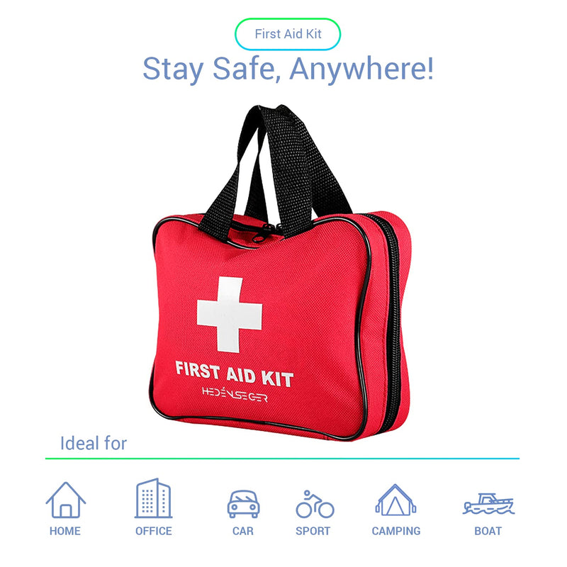 [Australia] - Heden Seger Premium First Aid Emergency Kit, 199 Pcs. - Compact, Waterproof, Lightweight & Full Inclusive - Suitable for Home, Travel, Camping, Outdoor, etc 