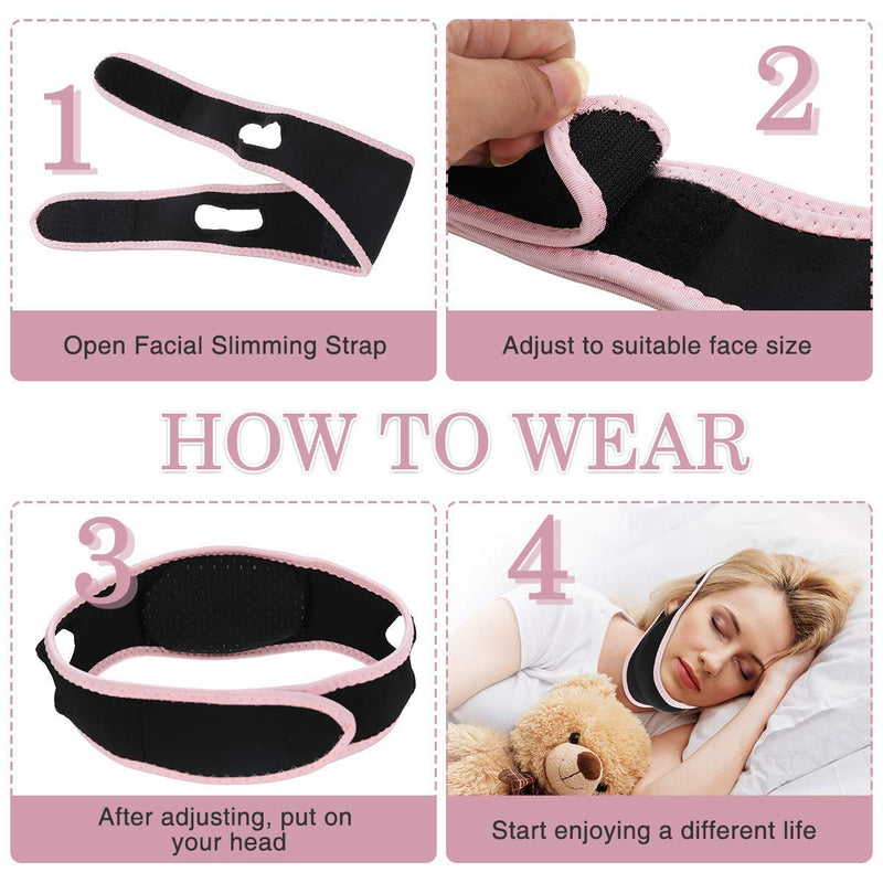 [Australia] - S Solution, Anti-Magnetic Sn Clip, Magnetic Nose Clip and Reusable Facial Slimming Belt (10 Silicone Snoring Devices + 1 face Slimming Belt) 