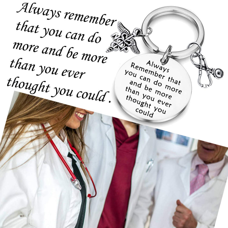 [Australia] - BAUNA NP Nurse Practitioner Gift NP Keychain Always Remember That You Can Do More NP Graduation Gift Nurse Jewelry 