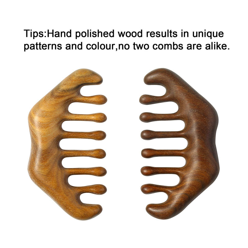 [Australia] - MIUPOO Wooden Wide Tooth Hair Massage Comb Scraping Scalp Comb,Multi Functional Handheld No Static Head Massage Tool,Meridians Massager for Head Caring Relaxation 