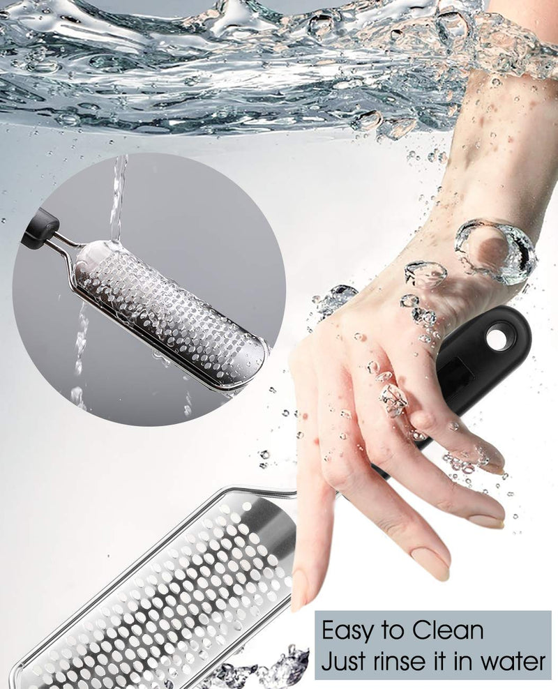 [Australia] - Oneleaf 2PCS Professional Pedicure Rasp Foot File Cracked Skin Corns Callus Remover for Extra Smooth and Beauty Foot 