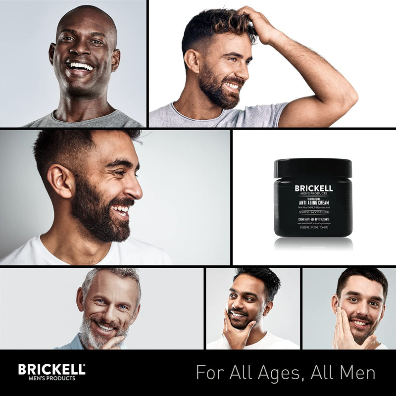 [Australia] - Brickell Men's Revitalizing Anti-Aging Cream For Men, Natural and Organic Anti Wrinkle Night Face Cream To Reduce Fine Lines and Wrinkles, 59 mL, Scented 