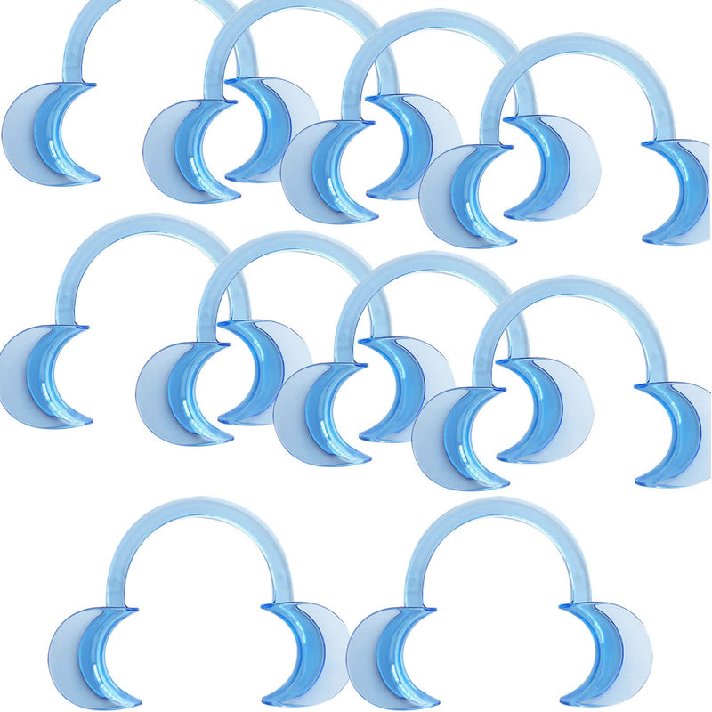 [Australia] - 10 Pcs C-Shape Dental Cheek Retractor Dental Mouth Opener Lip Retractor for Teeth Whitening Oral Guard -Blue Size M Blue 