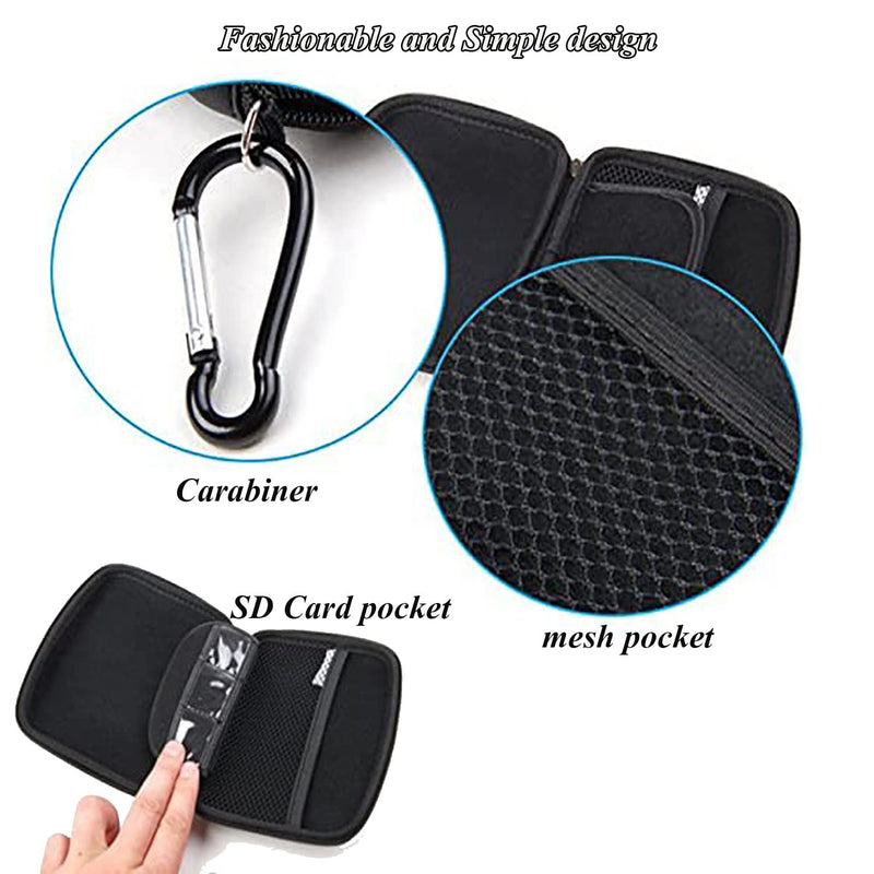 [Australia] - 6 Inch GPS Carrying Case Hard Shell GPS Bag Portable Travel GPS Case Waterproof Shockproof GPS Protective Pouch for 5-6 Inch GPS Navigator Garmin Nuvi USB Cable MP4 MP5 Memory Card Accessory Black 
